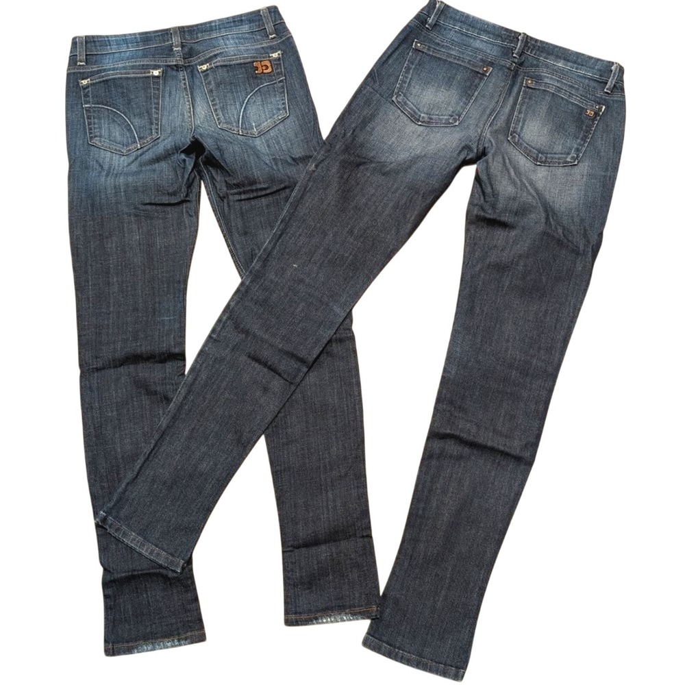 Joe's Jeans 27 Chelsea Skinny Leg Designer Premium Denim Pants Bundle Lot 2 Pair